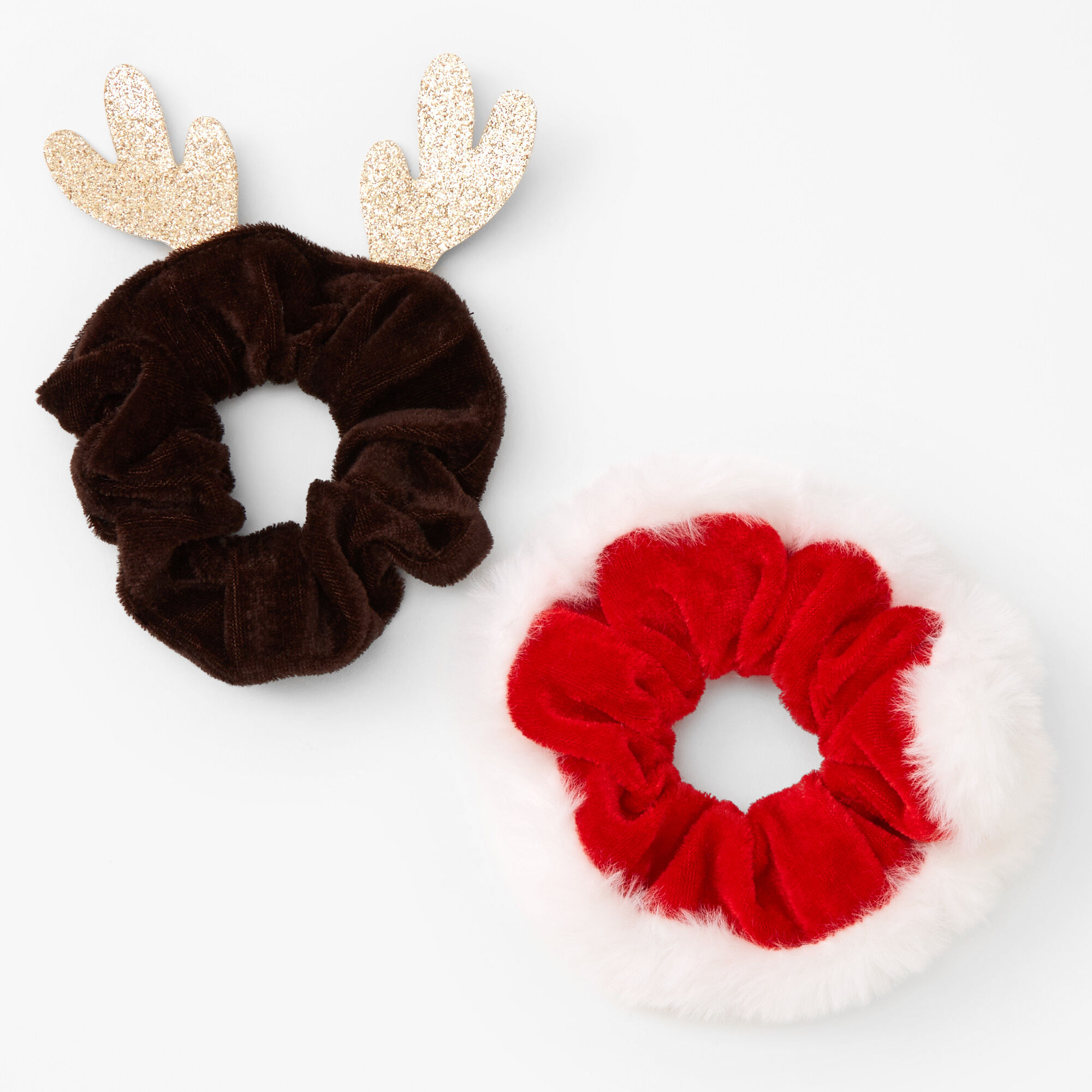 Claire's Lot de chouchous de Noël de taille moyenne - lot de 2