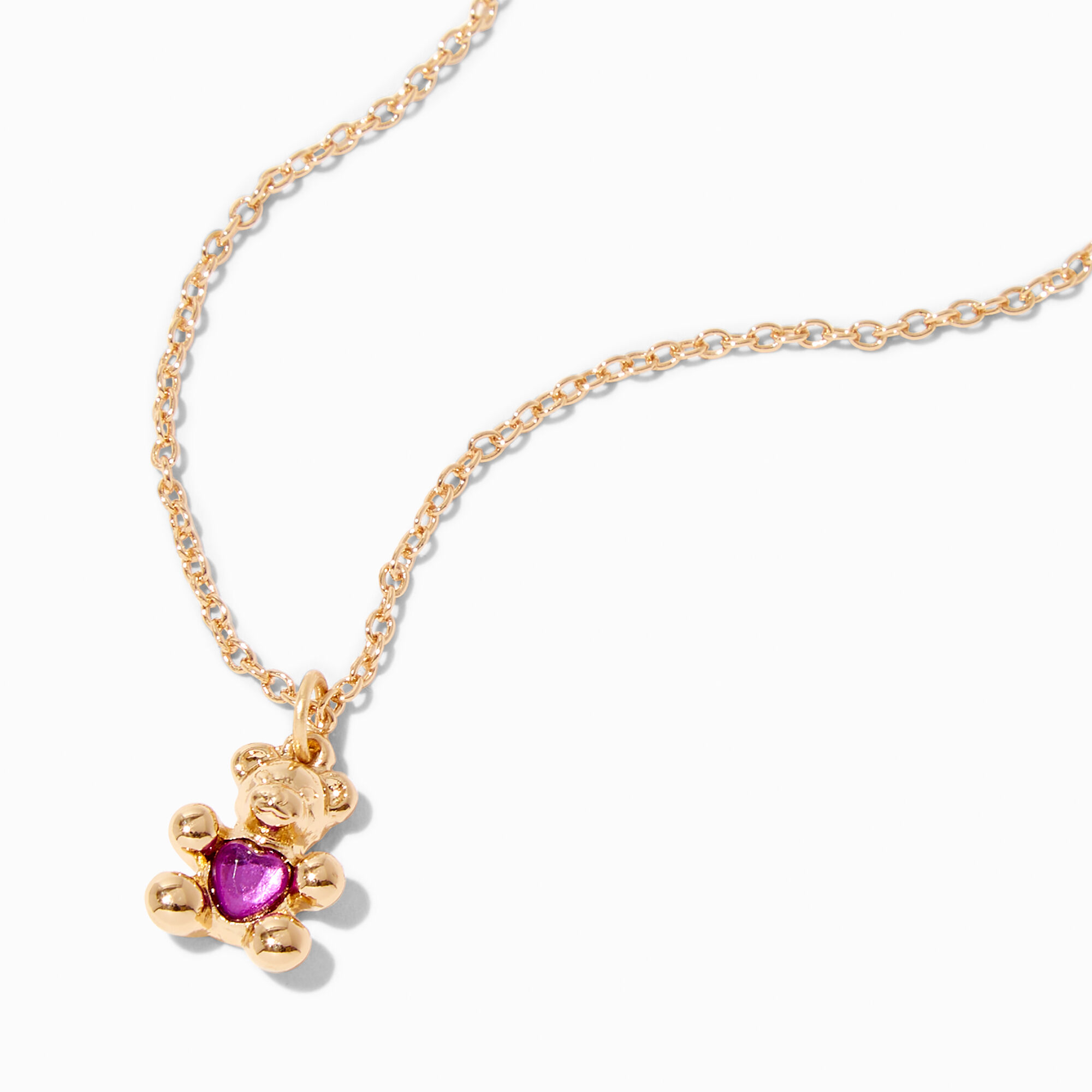 February birthstone gold hotsell necklace