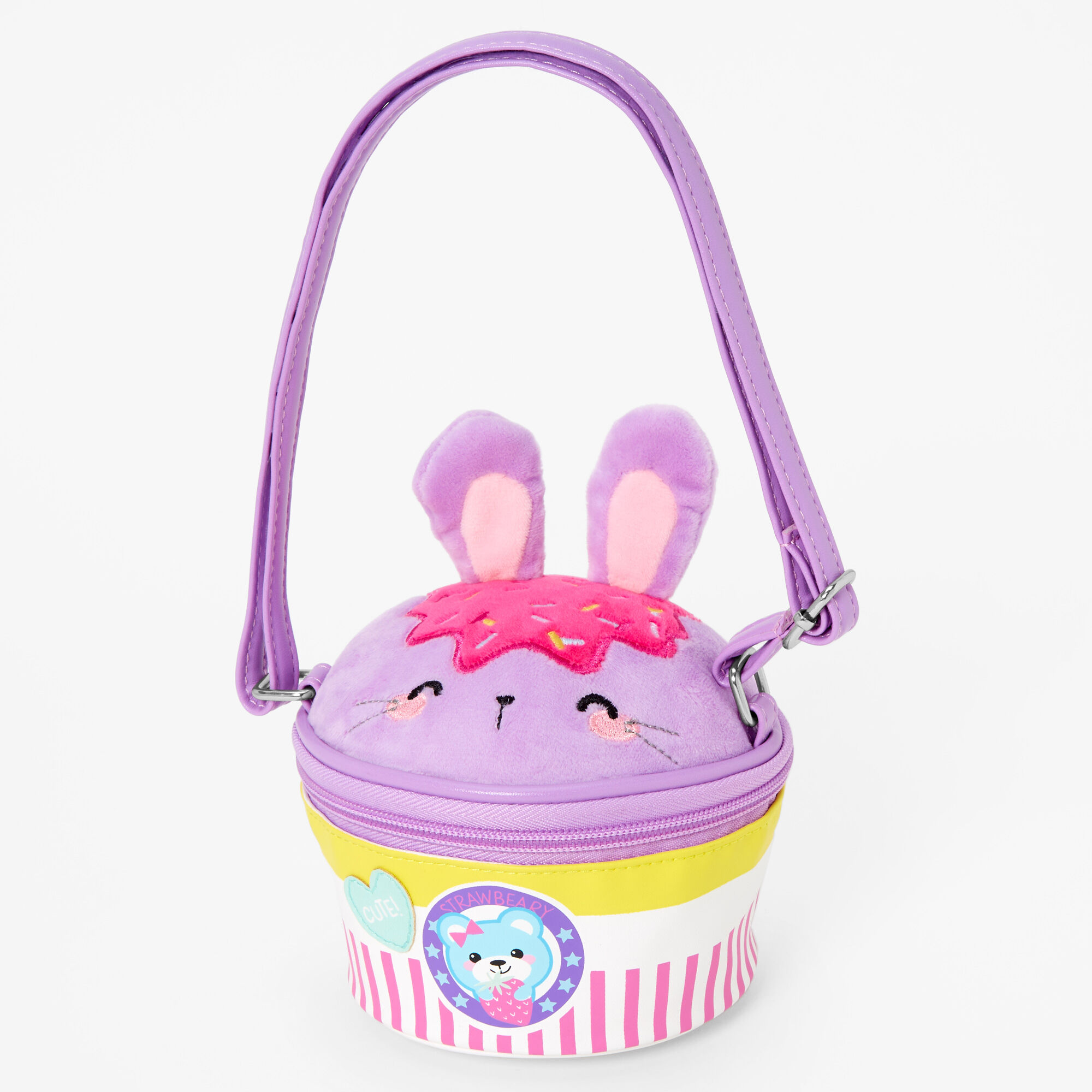 Claire's Sac à bandoulière cupcake lapin violet Claire's Club