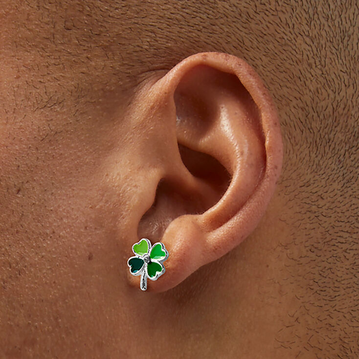 St. Patrick&#39;s Day Shamrock Stud Earrings,