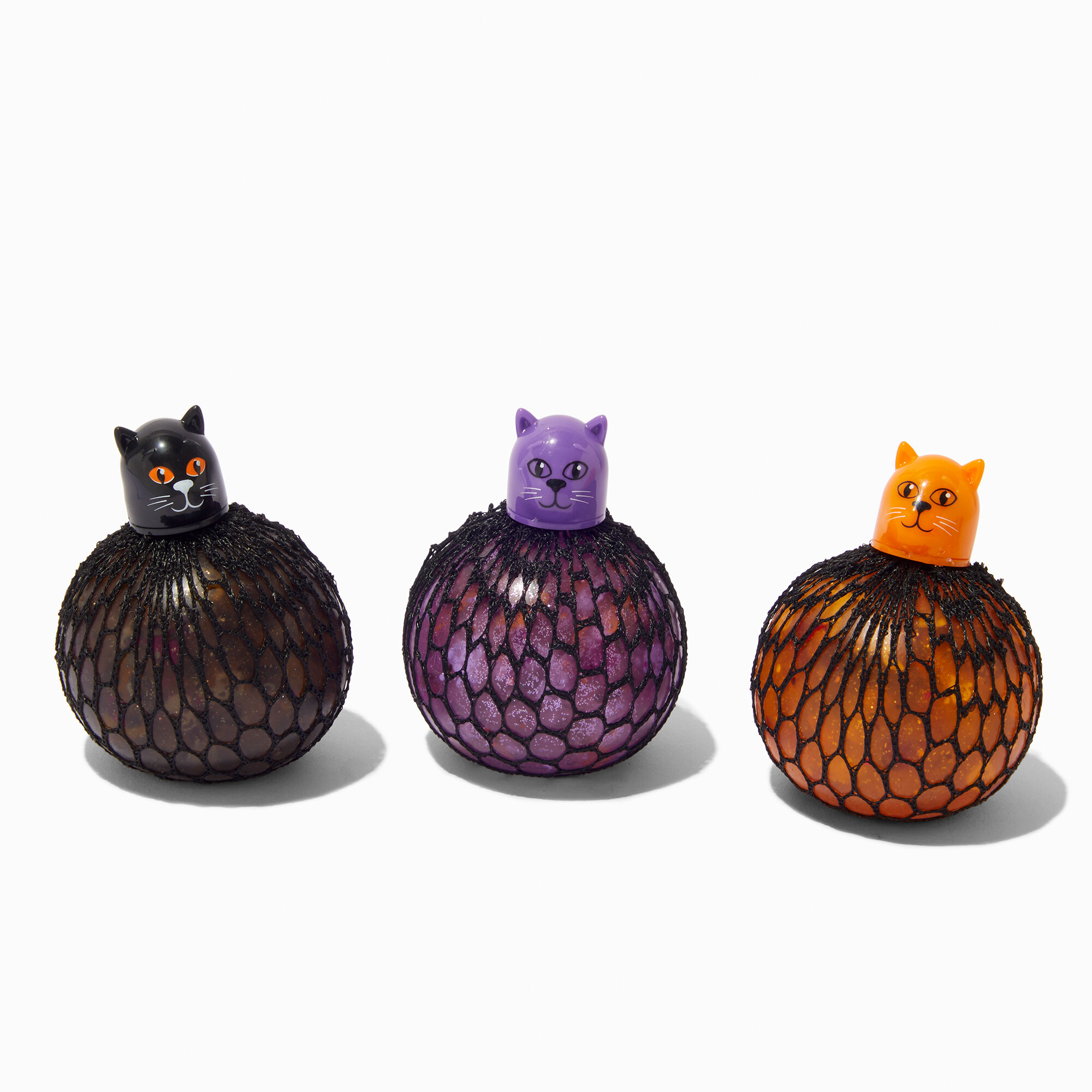 Jouet fidget balle en filet chaton spongieux et effrayant en exclusivité chez Claire's - Les modèles peuvent varier,