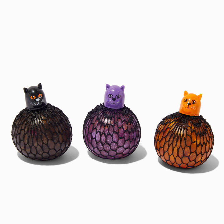 Jouet fidget balle en filet chaton spongieux et effrayant en exclusivit&eacute; chez Claire&#39;s - Les mod&egrave;les peuvent varier,
