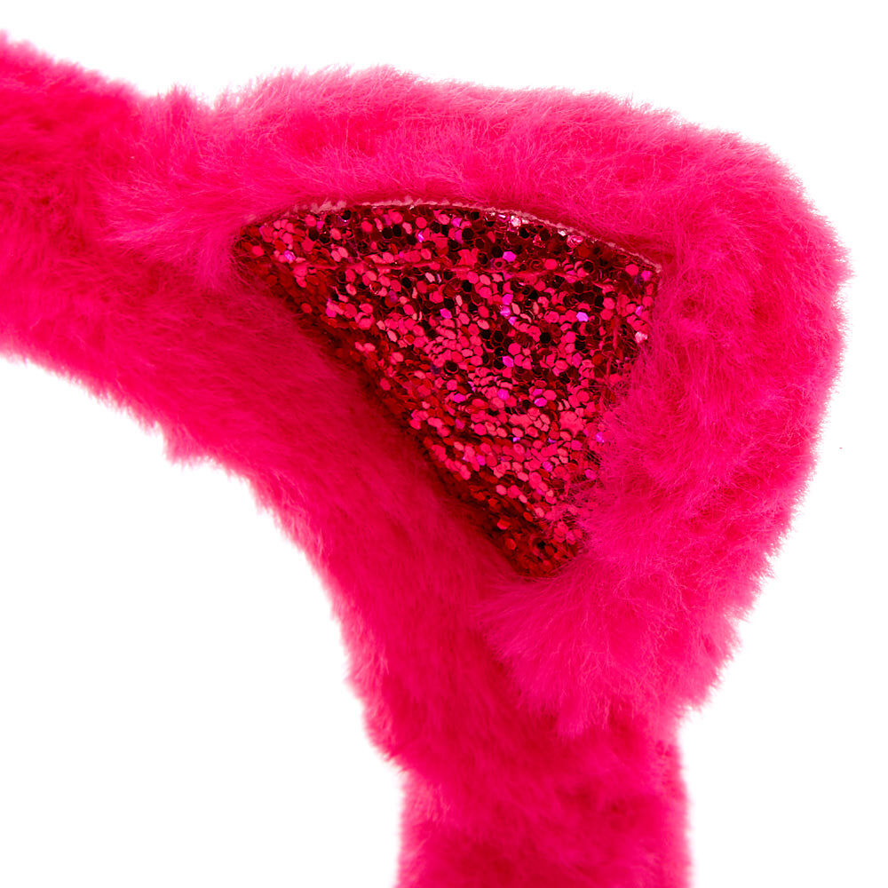 Glitter Cat Soft Ear Muffs - Hot Pink,