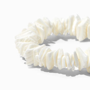 Claire&#39;s Club White Puka Shell Bracelet,