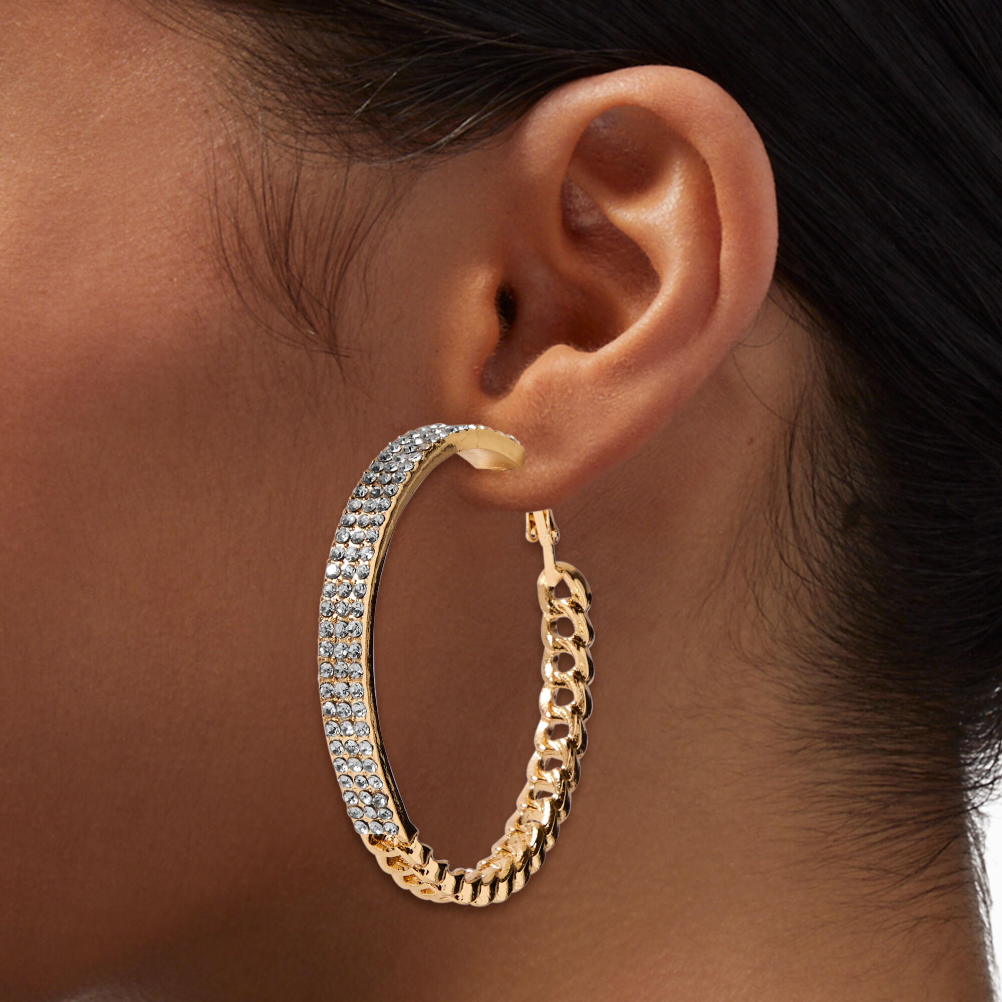 Cuban hoop earrings on sale