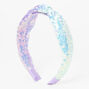 Claire&#39;s Club Purple Sequin Ombre Knotted Headband,