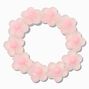 Claire&#39;s Club Pink Frosted Flower Stretch Bracelet,