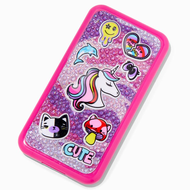 Y2K Unicorn Bling Cellphone Makeup Palette,