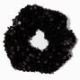 Black Sequin Hair Scrunchie,