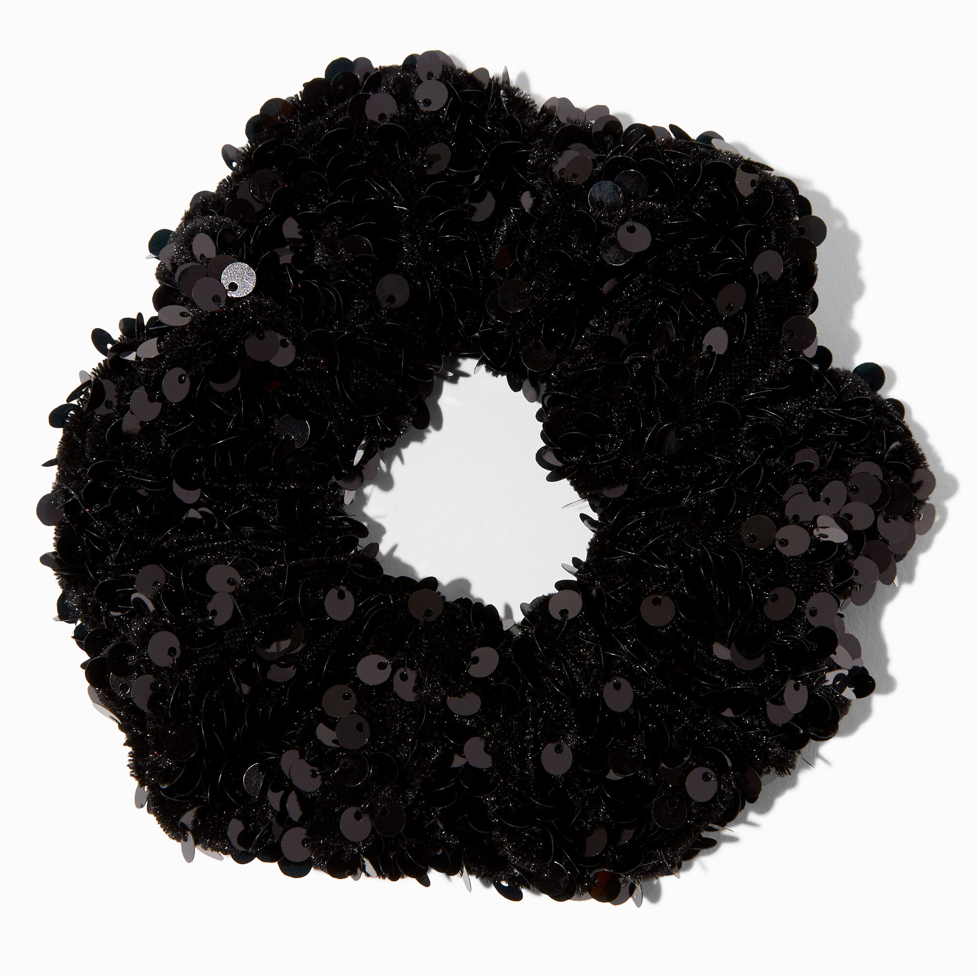 SEQUIN SCRUNCHIE BLACK SEQUIN SCRUNCHIE BLACK