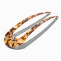 Tortoiseshell U-Shaped Acrylic Hair Pin - Brown,