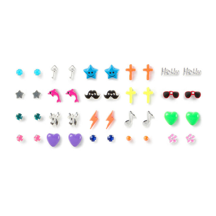 Fun in Neon Stud Earrings 0,