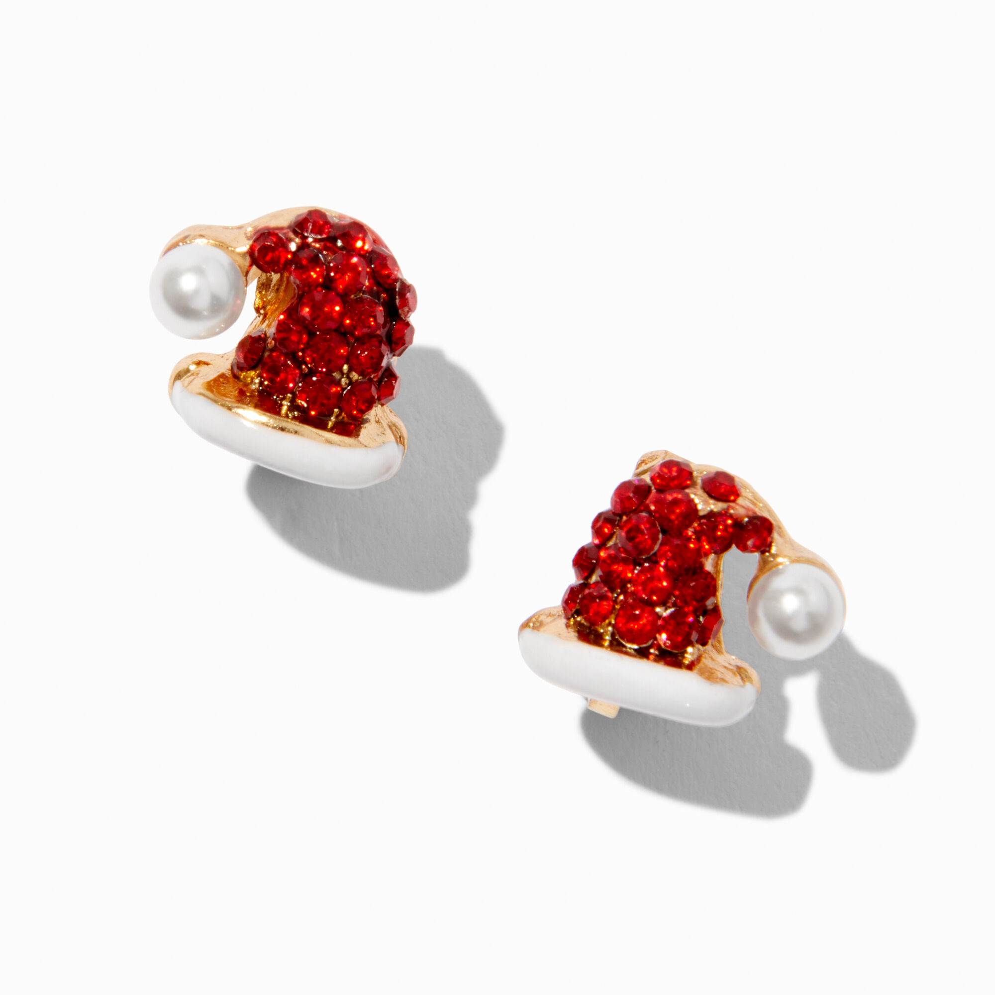 Claire's Clous d’oreilles à clip Père Noël strass