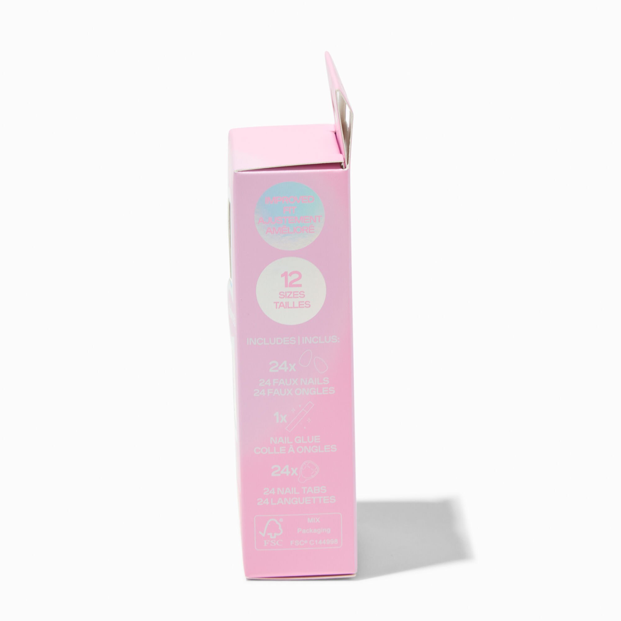 Ombré French Tip Stiletto Vegan Faux Nail Set - 24 Pack,