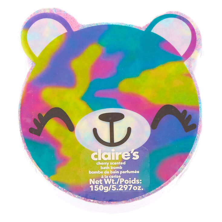 Claire's Bombe de bain Sugar l’ours - Cerise