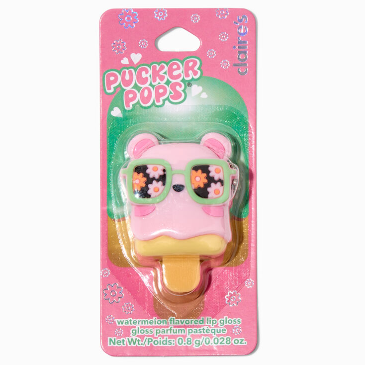 Pucker Pops&reg; Groovy Bear Lip Gloss - Watermelon,