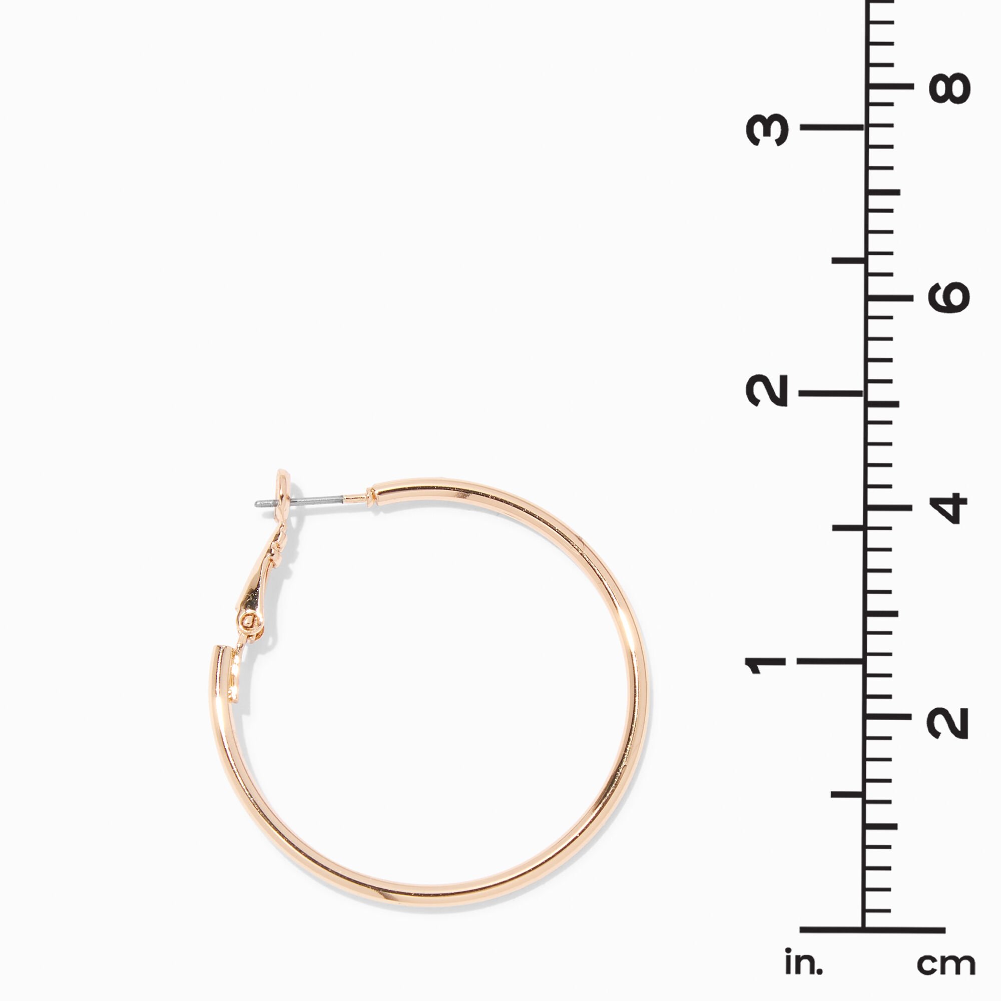 Gold-tone 40mm Hoop Earrings,