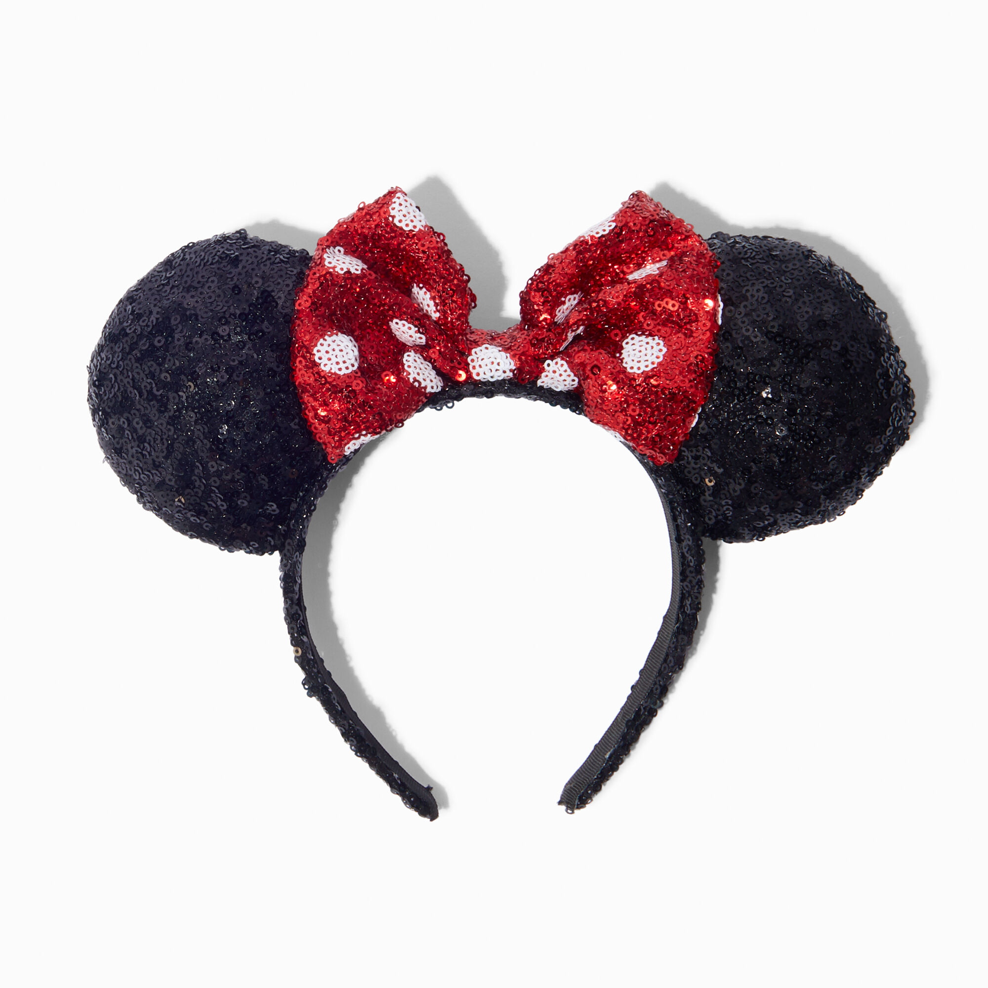 View Claires Disney 100 Minnie Mouse Ears Sequin Headband information