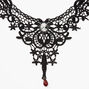 Halloween Black Lace Bib Necklace,