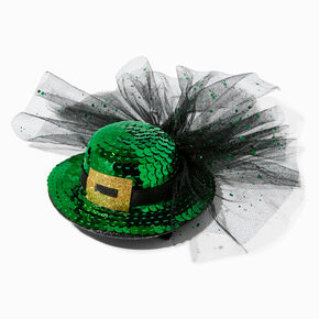 St. Patrick&#39;s Day Sequin Hat Hair Clip,