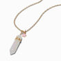 Iridescent White Mystical Gem Pendant Necklace,