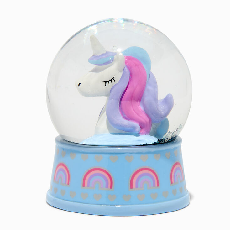 Rainbow Unicorn Snow Globe,