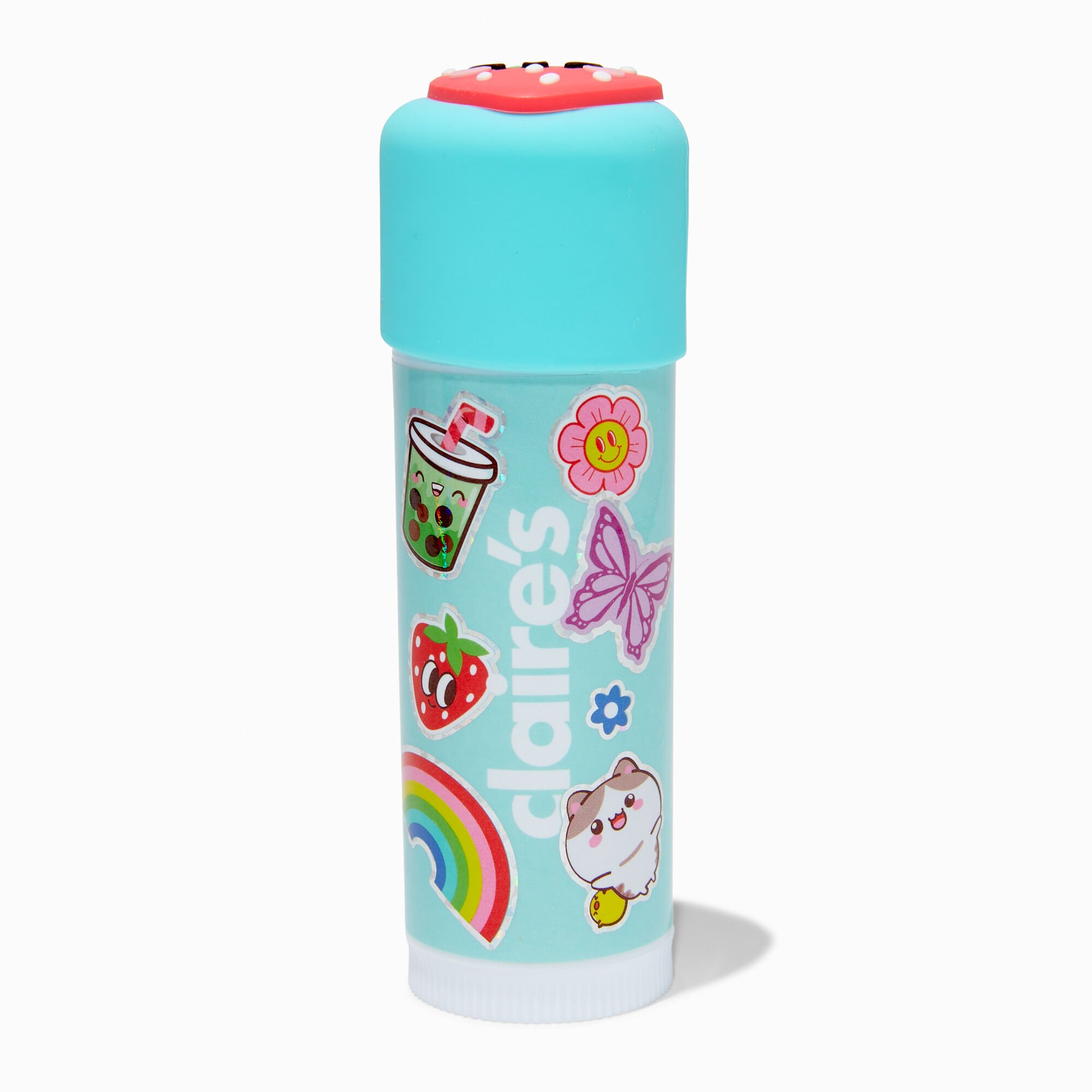 Strawberry Happy Face Humongous Lip Balm,