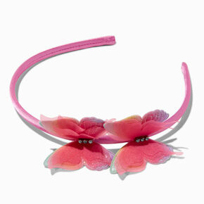 Claire&#39;s Club Pink Butterfly Headband,