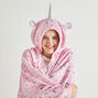 Unicorn Blanket Robe - Icy Pink,
