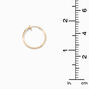 Gold-tone 20mm Clip-On Hoop Earrings,