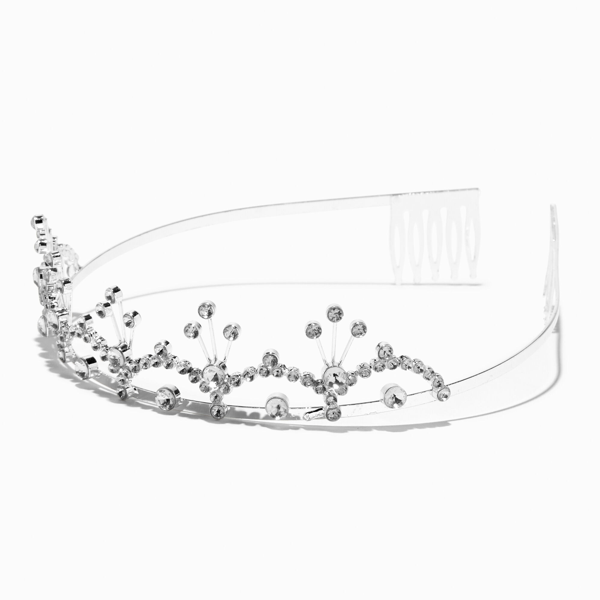 View Claires Club Tri Filigree Tiara Silver information