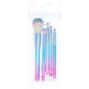 Chrome Ombre Makeup Brush Set - Blue, 5 Pack,