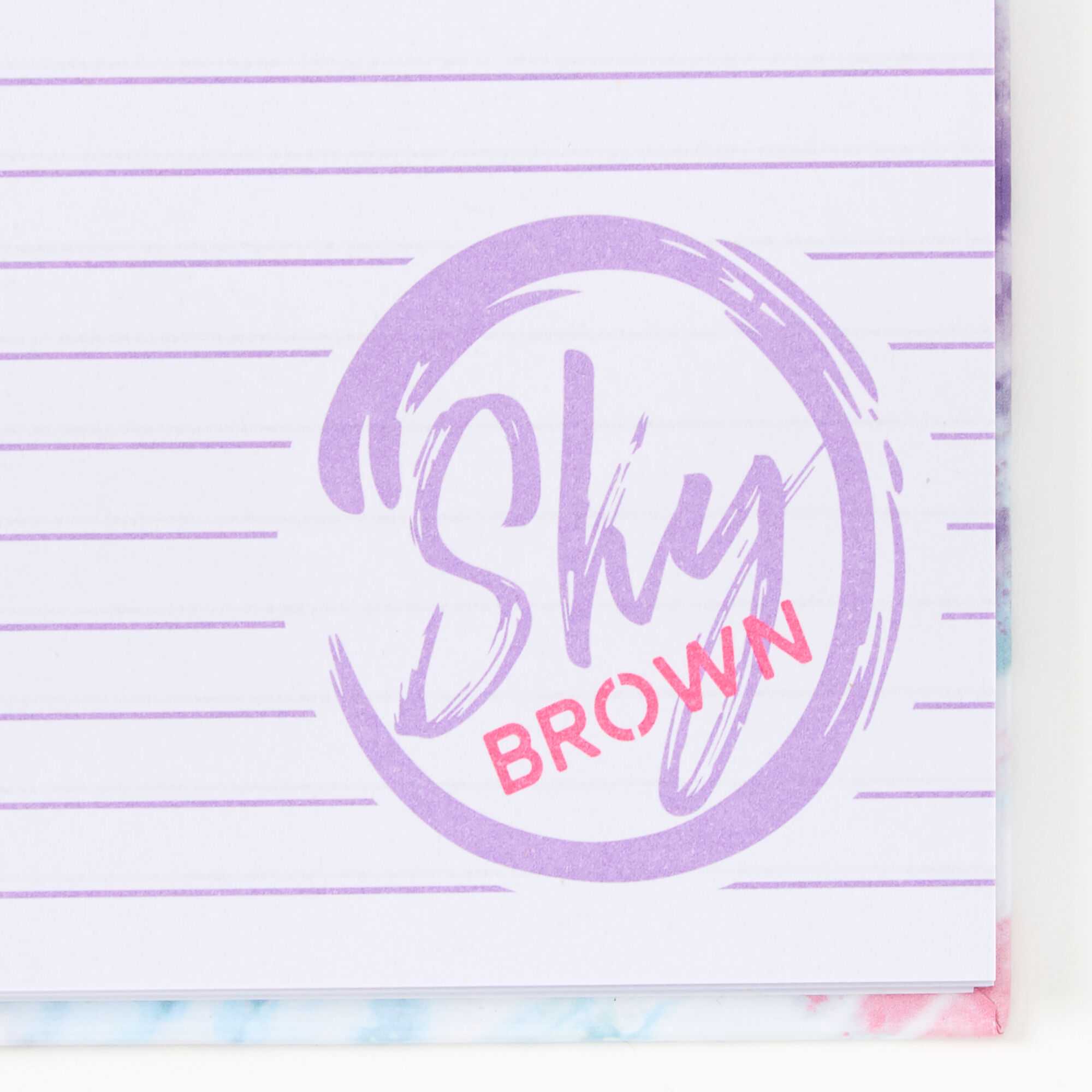 Sky Brown™ Tie Dye Notebook - Purple,