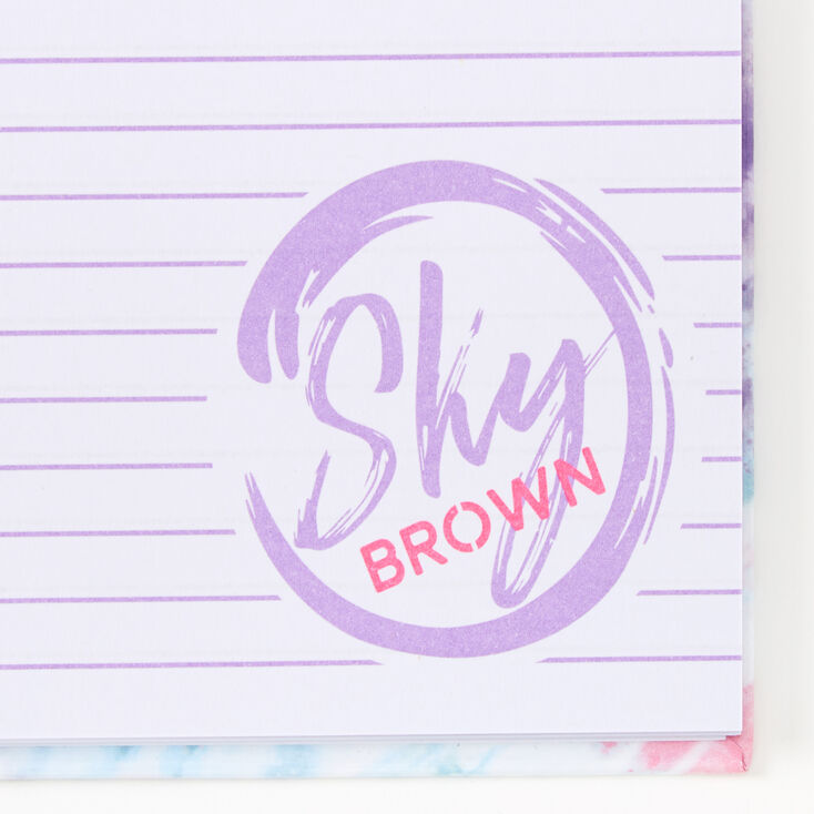 Sky Brown&trade; Tie Dye Notebook - Purple,