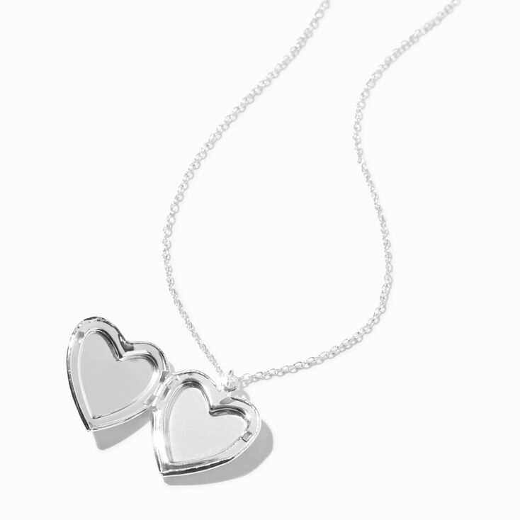 UV Color-Changing Ombr&eacute; Heart Locket Pendant Necklace,