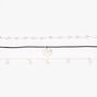 Silver Hearts Choker Necklaces - 3 Pack,