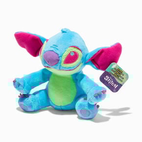 Disney Stitch 6&#39;&#39; Blue Blacklight Plush Toy,