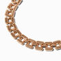 Gold-tone Long Link Chain Necklace ,