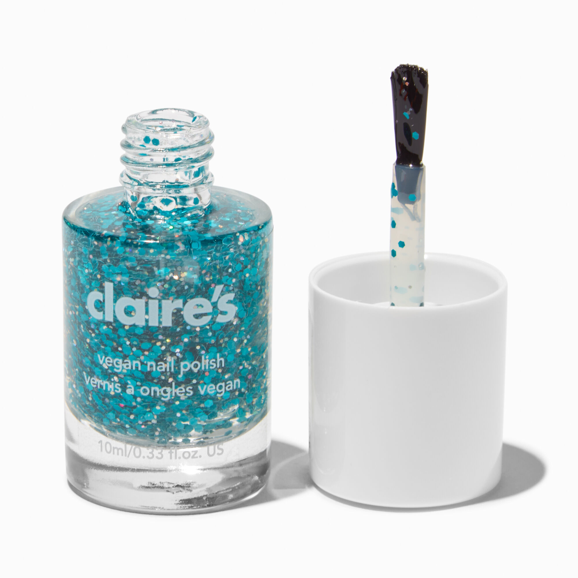 View Claires Vegan Glitter Nail Polish Butterfly Wishes information