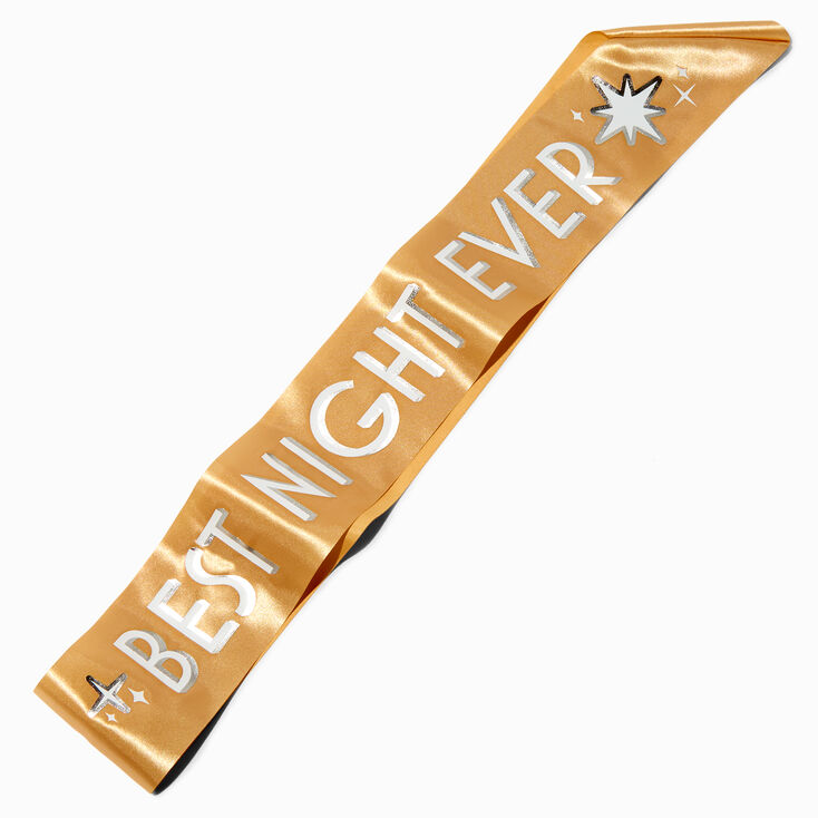 &quot;Best Night Ever&quot; Gold Sash,