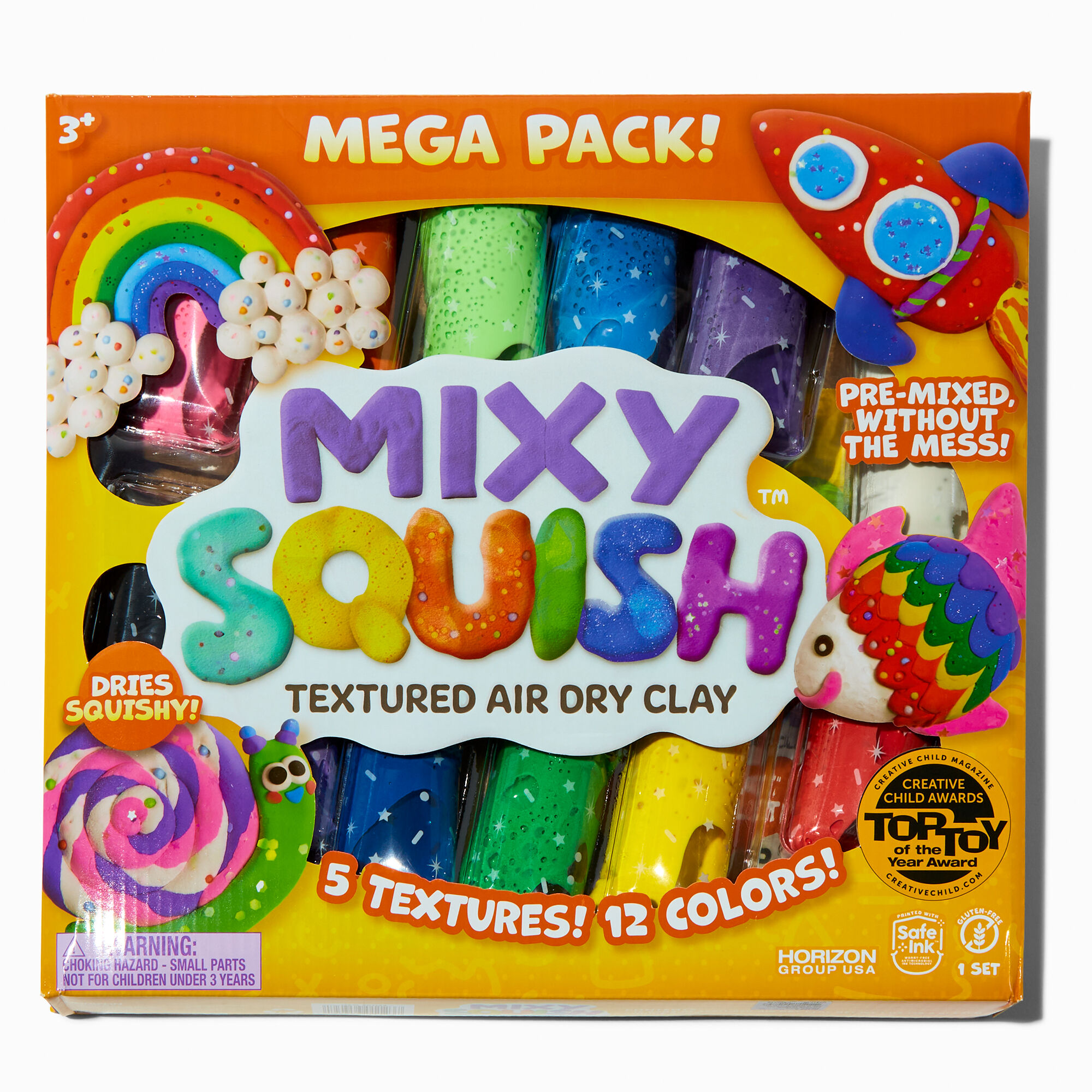 View Claires Mixy Squish Textured Air Dry Clay Mega Pack 12 information
