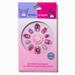 Sanrio&reg; Claire&#39;s Exclusive My Melody&reg; &amp; Kuromi&reg; Stiletto Press On Faux Nail Set - 20 Pack,