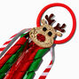 Glitter Reindeer Christmas Streamer Hair Tie,
