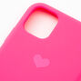 Coque de portable c&oelig;ur rose fluo - Compatible avec iPhone&reg;&nbsp;11,