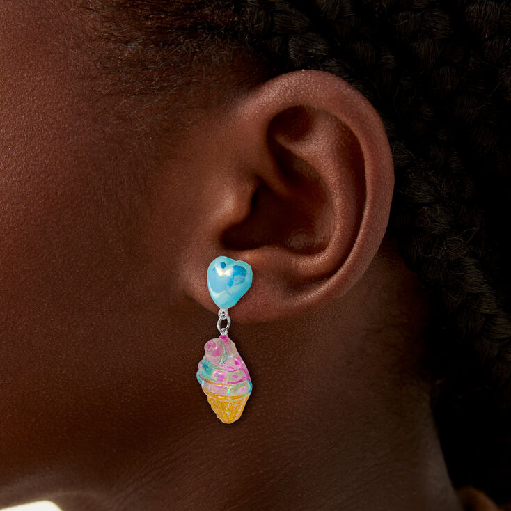 Puffy Ice Cream Drop Earrings,