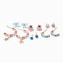 Pink &amp; Blue Summer Mixed Stud Earrings - 6 Pack,