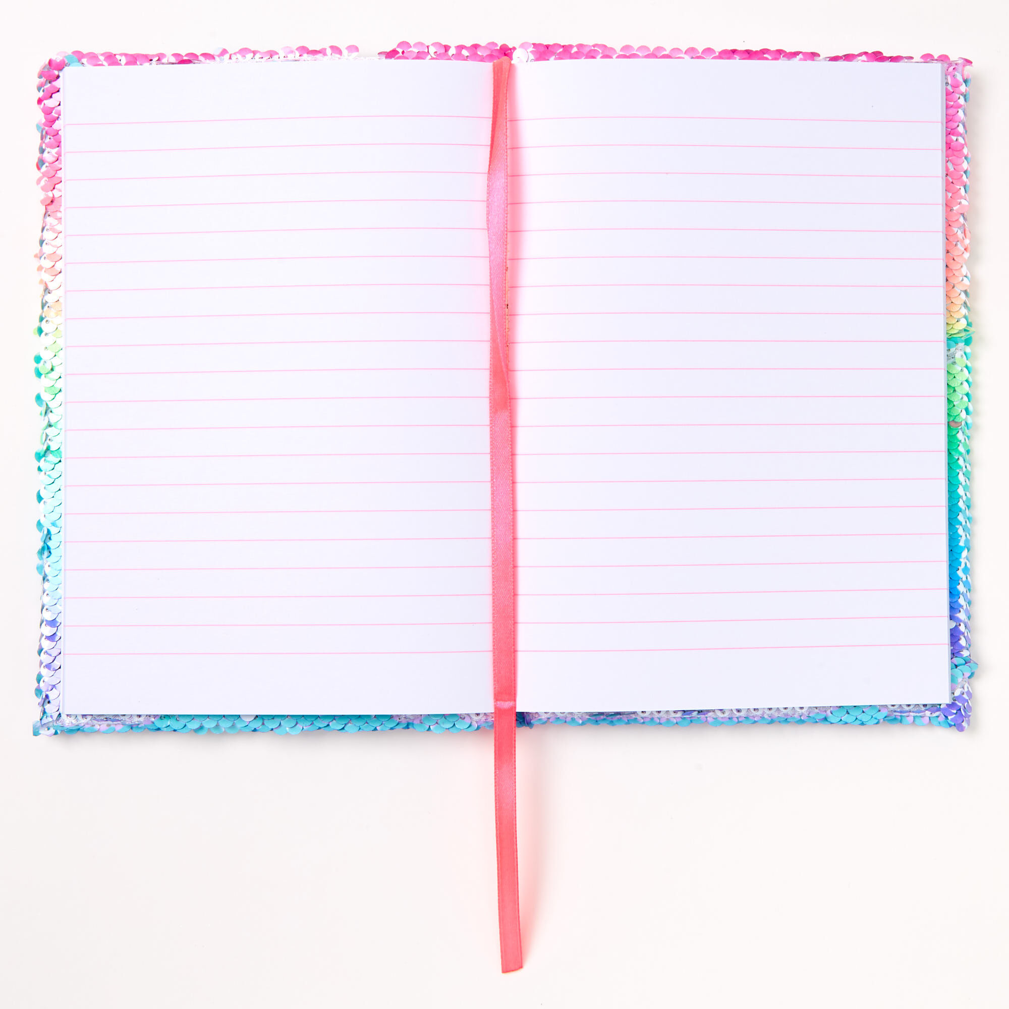 Rainbow Panda Reversible Sequin Diary,