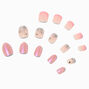 Pink Gem Mixed Press On Vegan Faux Nail Set - 3 Pack,