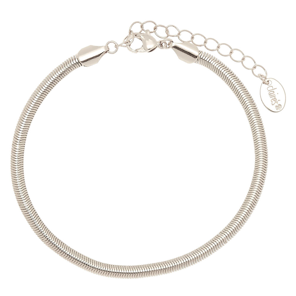 Silver Snake Anklet,
