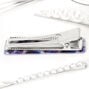 Silver Pearl Tortoiseshell Geometric Hair Pins - Blue, 6 Pack,
